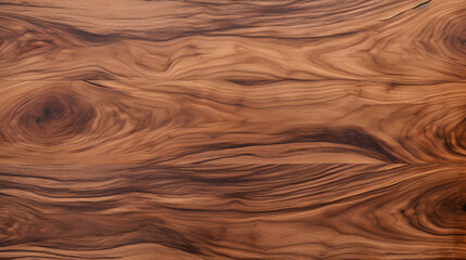 Fototapeta premium Detailed walnut wood core texture with distinct veins for furniture textures, formatted in a repetitive tile pattern.