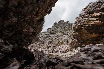 Rocky Landscape Near the Mountain Peak