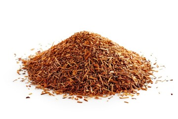 Fototapeta premium Pile of Rooibos tea on white background
