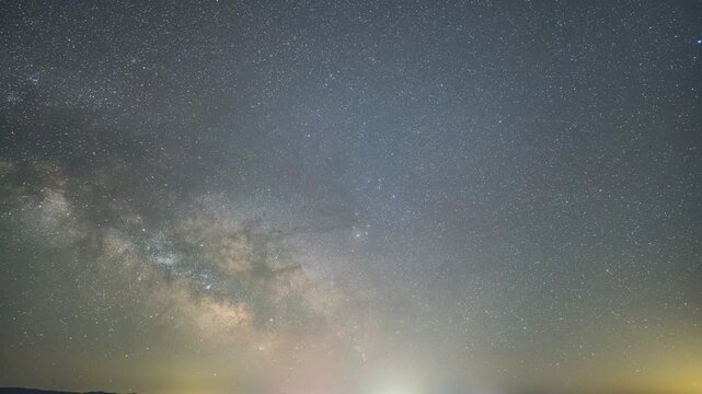 Milky Way galaxy time lapse at Panaca Nevada 