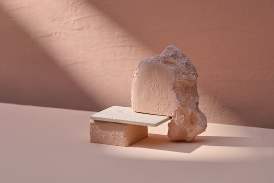Summer mockup concept for product presentation.