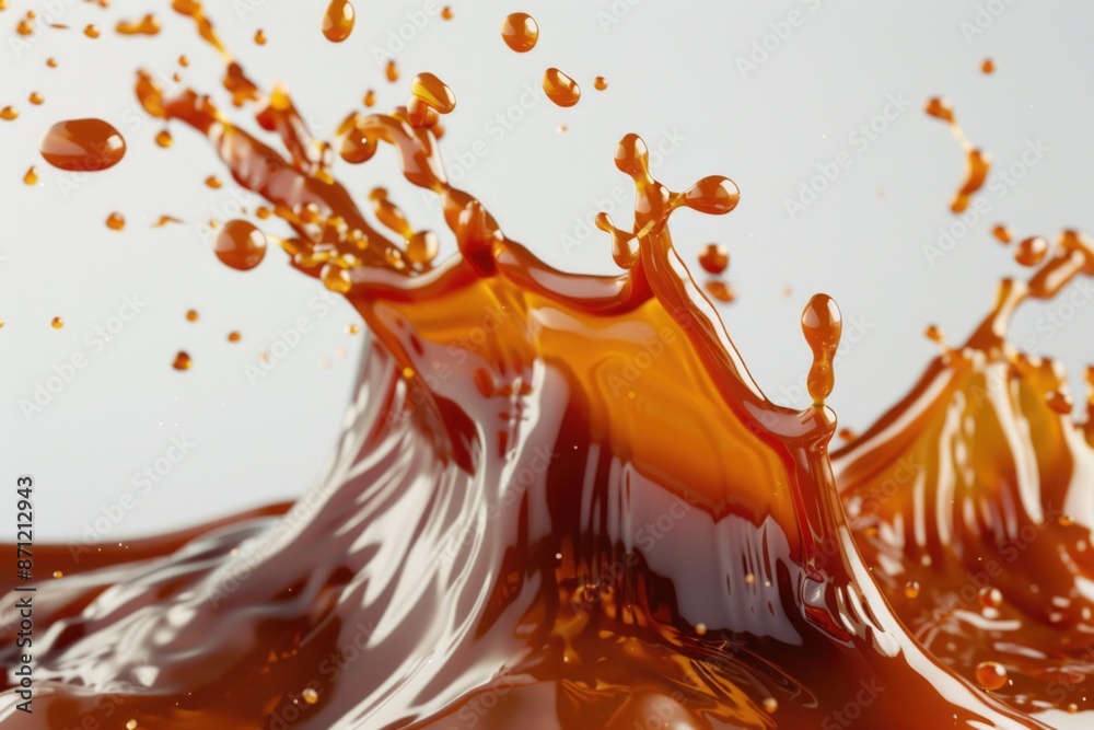 Poster a droplet of liquid is splashed on a clean white surface, with no distractions or clutter