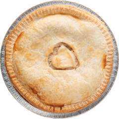 An homemade chicken pot pie made with love  - Ready to use Premium PNG Cutout Isolated image