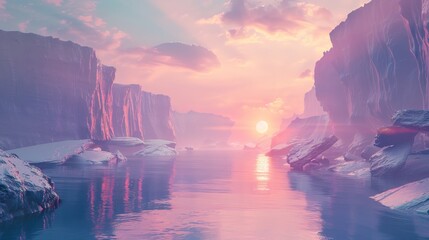 Naklejka premium Experience a mesmerizing