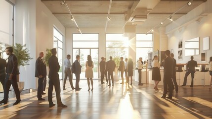 Business Networking at Real Estate Events. Professional networking concept