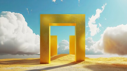 Imagine a concise 3D render