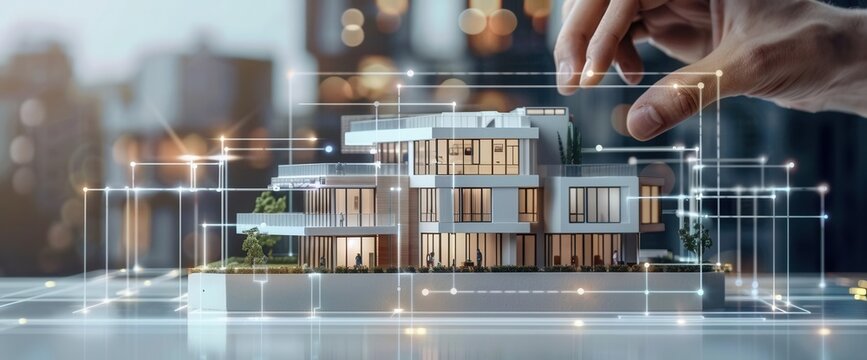 Modern Real Estate Education. Real estate education provides training concept