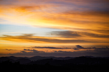 sunrise over the mountains