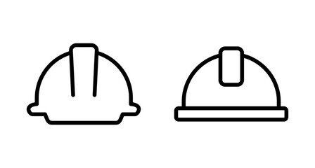 Helmet icon vector isolated on white background. Motorcycle helmets. Racing helmet. construction helmet icon. Safety helmet