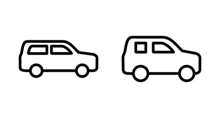 Car icon vector isolated on white background. Car icon vector.