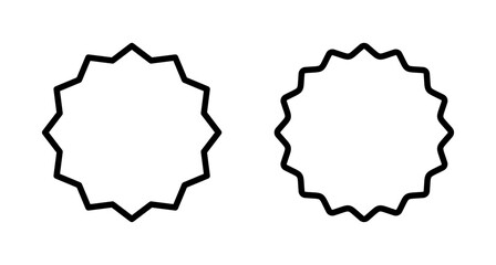 Badge icon vector isolated on white background. Awards icon. Achieve. Stamp