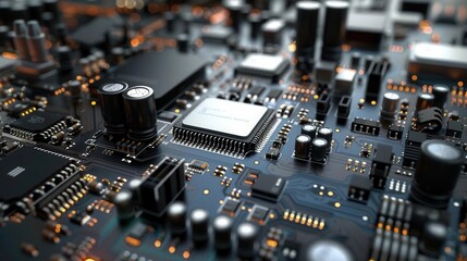 Exploring the World of Hardware. Technology concept