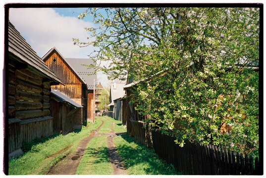 Building in the mountain village of Chocholow in Poland