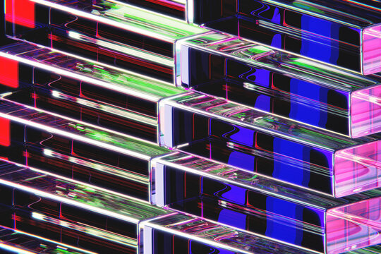 Abstract glass shape background 