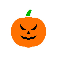 Helloween pumpkin icon with simple design