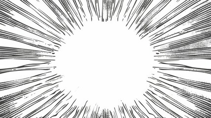 Naklejka premium An abstract image featuring a burst of radiant lines emanating from a white center, creating a sense of dynamic energy and movement in a minimalist style.