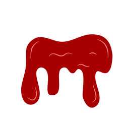 Tomato Red Sauce Melted Illustration 