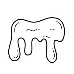 Dropping Melted Liquid Outline style 