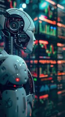 Digital Transformation. Artificial intelligence in finance concept