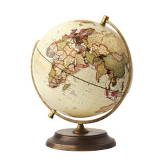 Obraz premium Vintage Globe with Detailed World Map