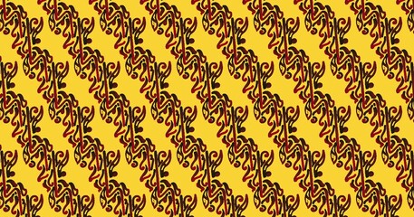 Seamless pattern design with ornament motifs template wallpaper 