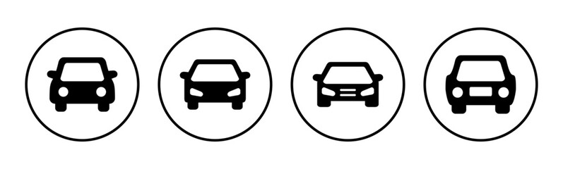 Car icon set. car vector icon. small sedan