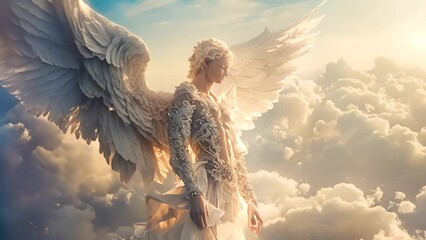 Angelic Figure in the Clouds.