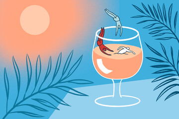 Summer holiday concept