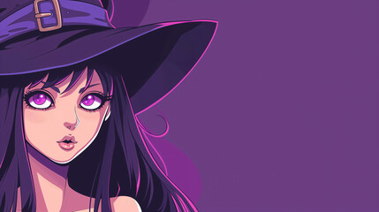 Halloween Kawaii Witch Anime Art