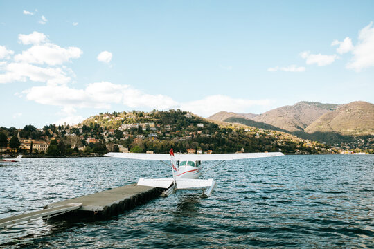 Seaplane Landing on Lake Como