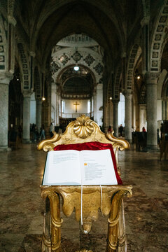 Ornate Lectern in Milan Cathedral