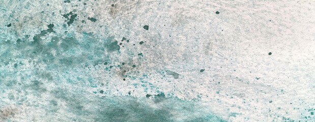 Abstract watercolor background nautical ocean sea texture turquoise wave