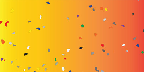 Colorful abstract shapes background. Geometric poster in trendy retro style.