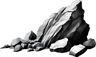 rocks in the mountains