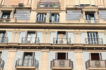 Facades in  Barcelona