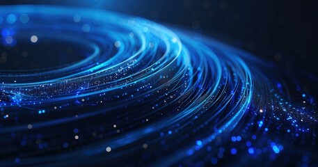 Obraz premium Futuristic Digital Landscape