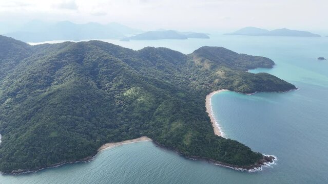 Praia do Bonete, Ubatuba. Trilha das sete praias, S&atilde;o Paulo. Brasil