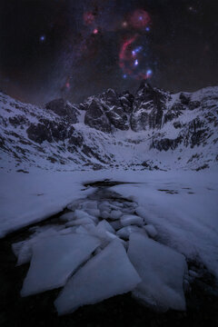 Snow Covered Mountain Peak