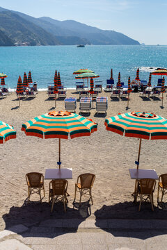 Monterosso al Mare umbrella beach 
