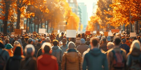Protest for Voting Rights Activists hold a peaceful demonstration demanding fair and accessible voting rights for all citizens
