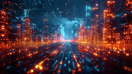 Fototapeta premium Illustration of virtual reality environments, depicting immersive digital simulations. , Minimalism,