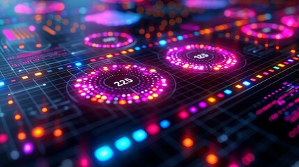 Obraz premium Infographic on the benefits of AI-driven predictive analytics in business decision-making. , Minimalism,