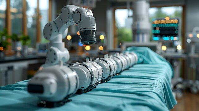 Infographic on the role of robotics in surgical procedures, precision and minimally invasive techniques. , Minimalism,