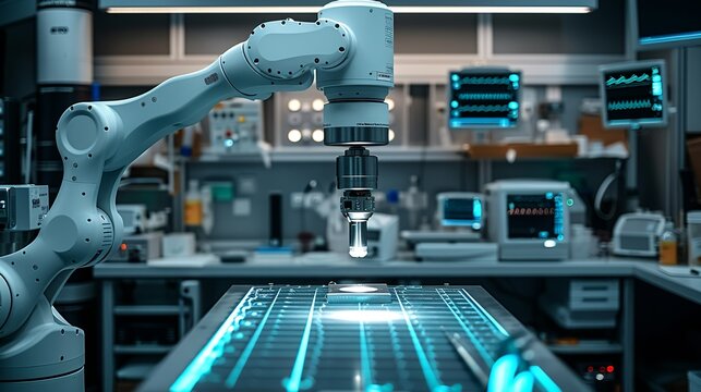 Infographic on the role of robotics in surgical procedures, precision and minimally invasive techniques. , Minimalism,