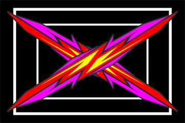 vector design background wrap racing with a unique pattern and bright color combination