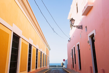 Colorful Street in Old San Juan
