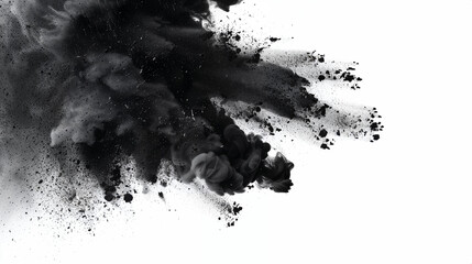 black dust explosion texture