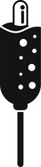 Simple icon representing a corn dog, a popular street food, ideal for food related projects