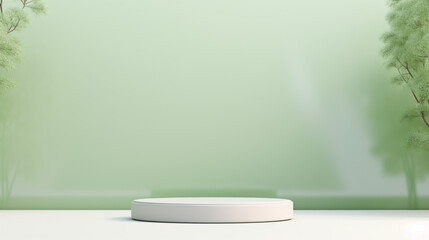 Empty minimalistic mint green background simulating serene and refreshing visual simplicity.