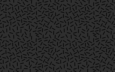 Black grains groovy abstract seamless pattern black background dark theme geometric creative germs sprinkle decoration texture trendy vector